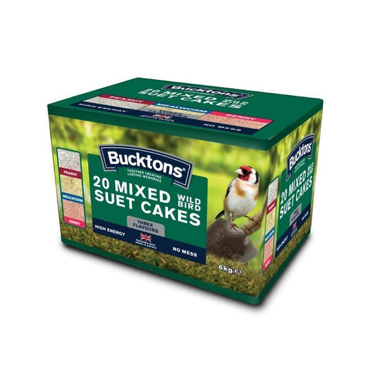 Bucktons Mixed No Mess Suet Cakes 300g x 20 6kg Bucktons