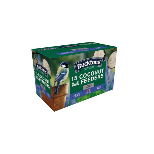 Bucktons Coconut Feeders x 15 Bucktons