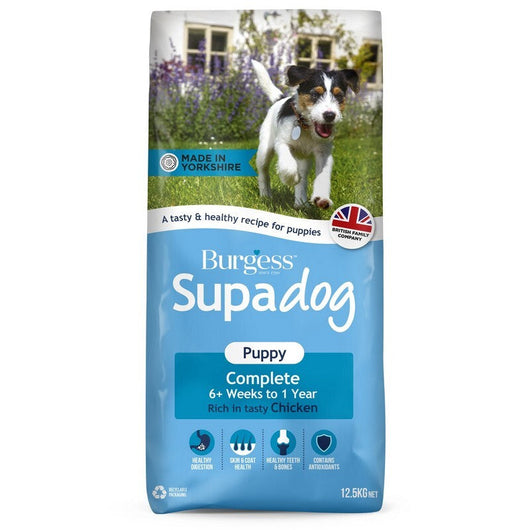 Burgess Supadog Puppy Rich in Chicken 12.5kg Burgess