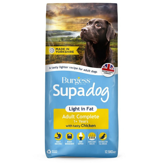 Burgess Supadog Light in Fat Adult Chicken 12.5kg Burgess