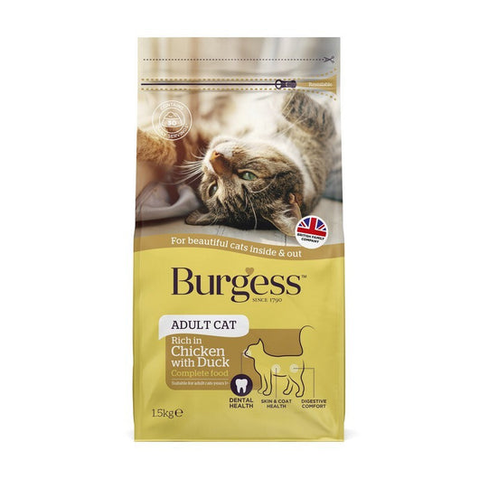 Burgess Adult Cat Chicken & Duck 10kg Burgess