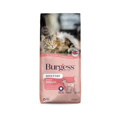 Burgess Adult Cat Rich in Scottish Salmon 10kg Burgess
