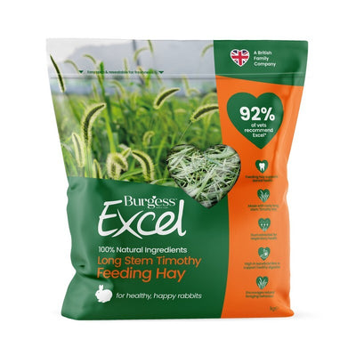 Burgess Excel Long Stem Feeding Hay 1kg Burgess Excel