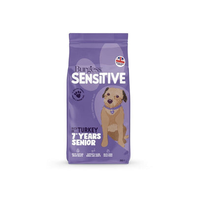 Burgess Sensitive Senior 7+ Turkey 2kg Burgess