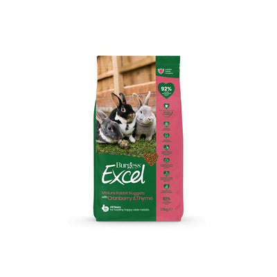 Burgess Excel Mature Rabbit Nuggets with Cranberry & Thyme 1.5kg x 4 Burgess Excel