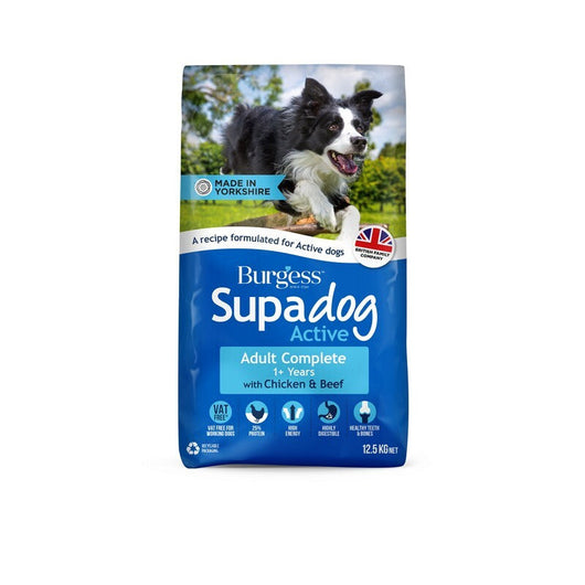Burgess Supadog Active with Chicken & Beef 12.5kg Burgess