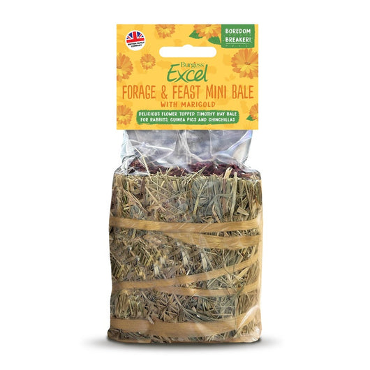 Burgess Excel Forage & Feast Mini Bale Marigold 100g x 8 Burgess Excel