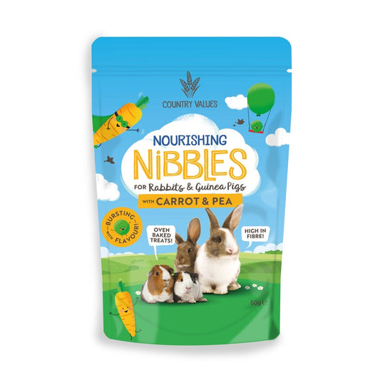 Country Value Nibbles Carrot & Pea 60g x 8 Country Valu