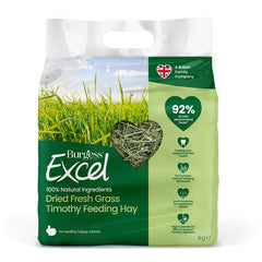 Burgess Excel Dried Fresh Grass Timothy Feeding Hay 1kg x 4 Burgess Excel