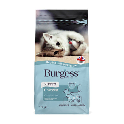 Burgess Kitten Chicken 1.5kg x 4 Burgess