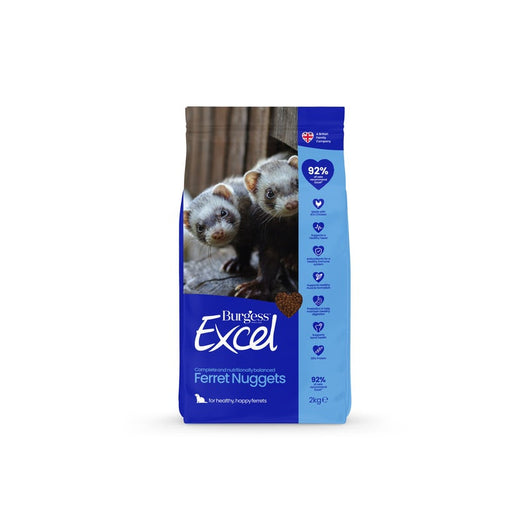 Burgess Excel Ferret Nugget Food 2kg x 4 Burgess Excel