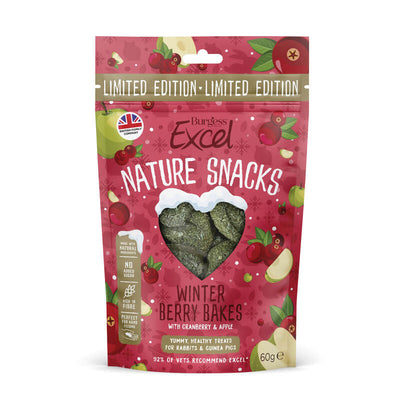 Burgess Excel Nature Snacks Winter Berry Bakes 60g x 8 Burgess Excel