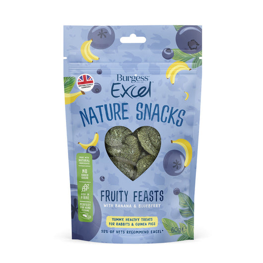 Burgess Excel Nature Snacks Fruity Feasts 60g x 8 Burgess Excel