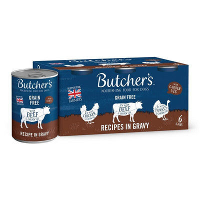 Butchers Grain Free Recipes in Gravy Tins 400g x 6 x 4 Butcher's