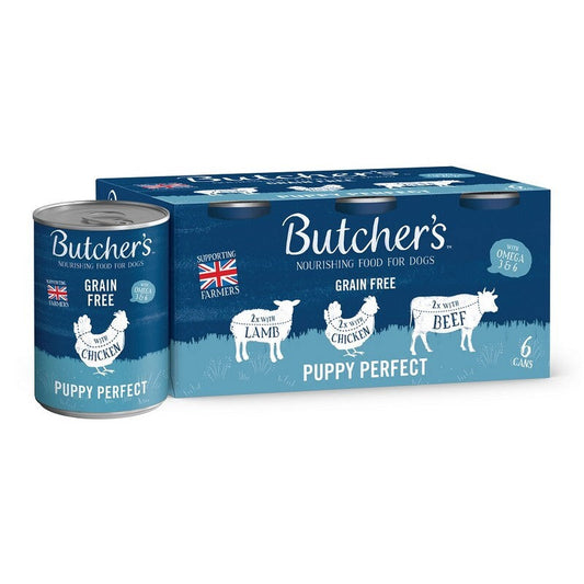Butchers Puppy Perfect Grain Free Tins 400g x 6 x 4 Butcher's
