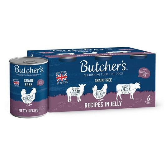 Butchers Grain Free Recipes in Jelly Tins 400g x 6 x 4 Butcher's