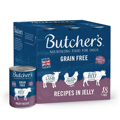 Butchers Grain Free Recipes in Jelly Tins 400g x 18 Butcher's