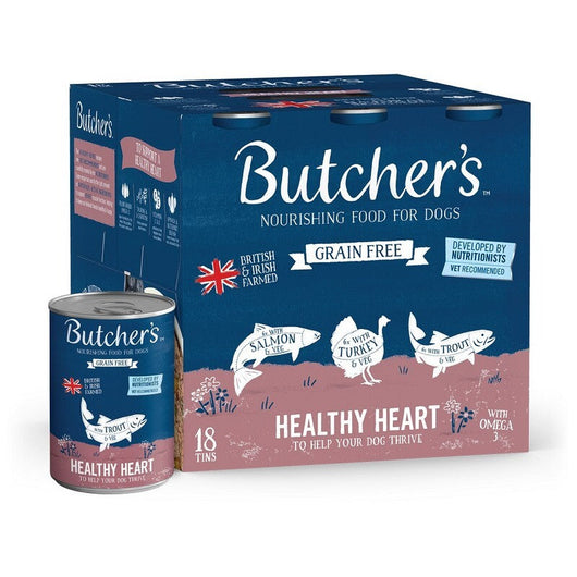Butchers Grain Free Healthy Heart Tins 390g x 18 Butcher's