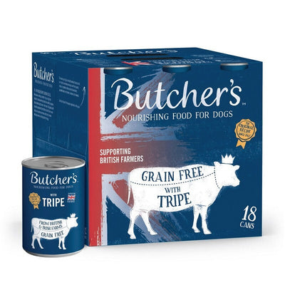 Butchers Grain Free Tripe Tins 400g x 18 Butcher's