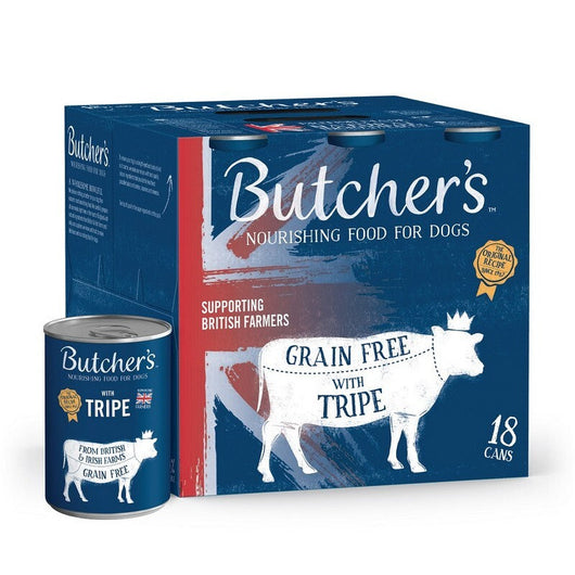 Butchers Grain Free Tripe Tins 400g x 18 Butcher's