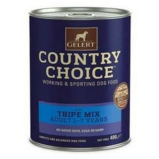Gelert Country Choice Adult Dog Tripe Mix 400g x 12 Gelert