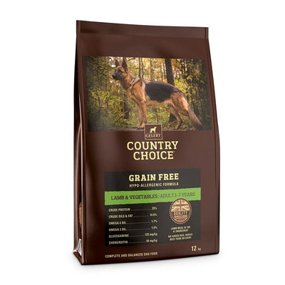Gelert Country Choice Adult Grain Free Lamb & Vegetable 12kg Gelert