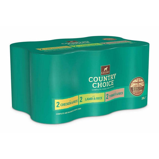 Gelert Country Choice Puppy Variety in Jelly 395g x 6 x 4 Gelert