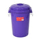 Red Gorilla Bin with Clip Lid Purple 50L
