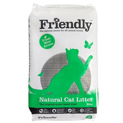 Friendship Estates Natural Cat Litter 20kg Friendly