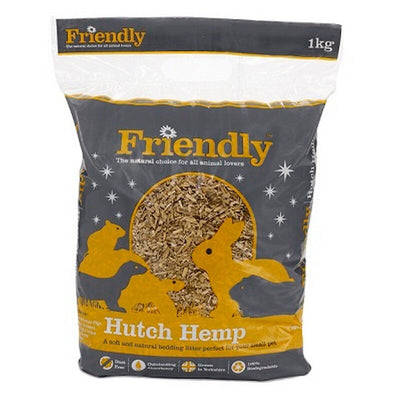 Friendly Small Hutch Hemp 1kg x 4 Friendly