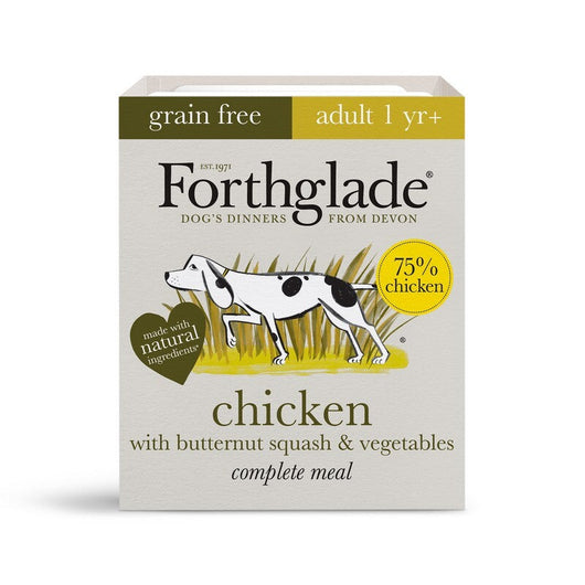 Forthglade Adult Complete Grain Free Chicken Trays 395g x 18 Forthglade