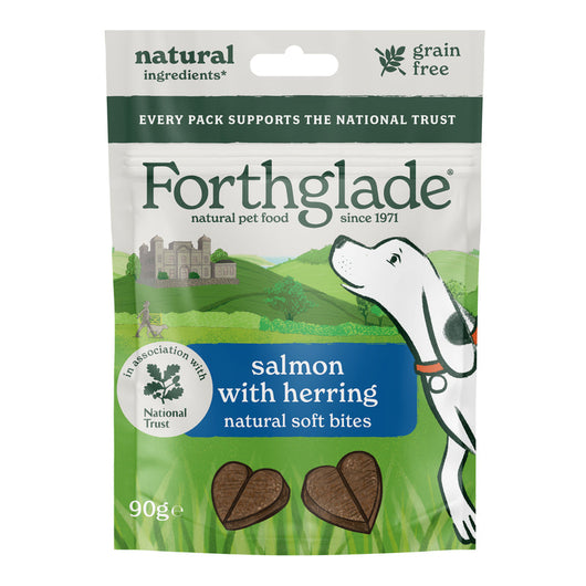 Forthglade National Trust Soft Bites Salmon & Herring Treats 90g x 8 Forthglade