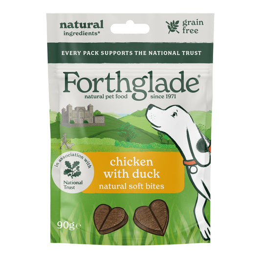 Forthglade National Trust Soft Bites Chick with Duck Treats 90g x 8 Forthglade