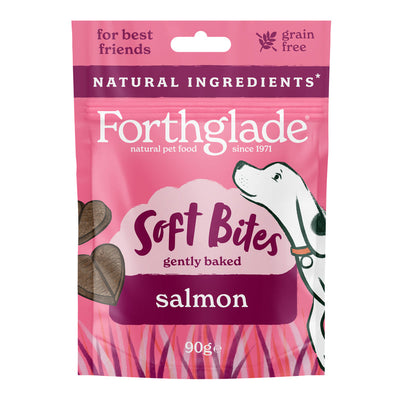 Forthglade Natural Soft Bites Salmon Treats 90g x 8 Forthglade