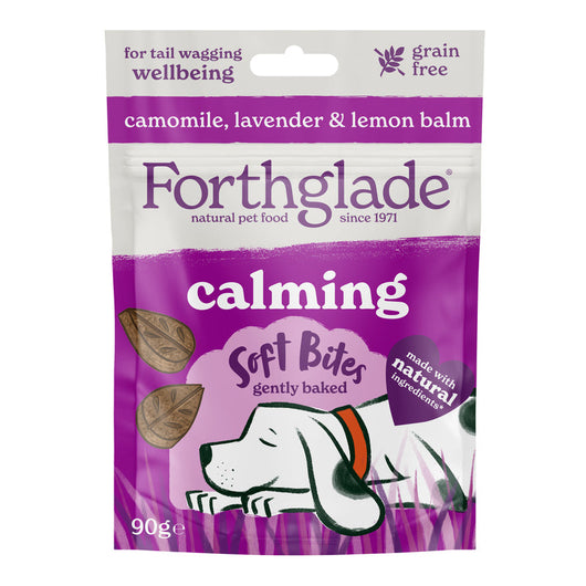 Forthglade Natural Soft Bites Calming Grain Free Camomile, Lavender & Lemon Treats 90g x 8 Forthglade