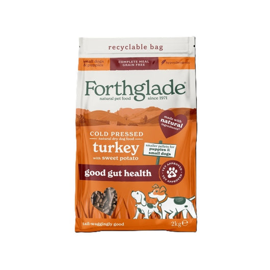 Forthglade Adult Small Dog Cold Pressed Grain Free Turkey with Sweet Potato 2kg Forthglade