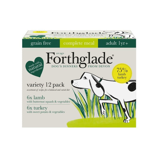 Forthglade Adult Complete Grain Free Duo Lamb & Turkey 395g x 12 Forthglade