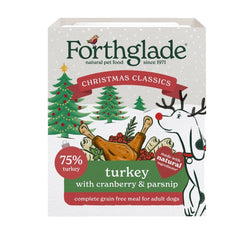 Forthglade Christmas Adult Complete Turkey with Cranberry & Parsnip Trays 395g x 7