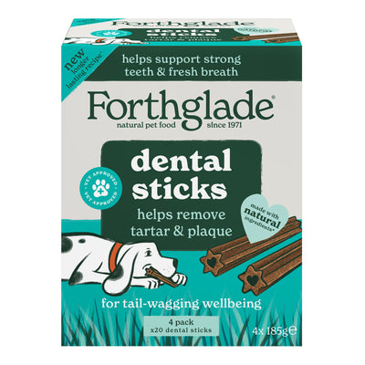 Forthglade Dental Natural Sticks 185g (5 Sticks) x 4 x 9 Forthglade