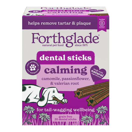 Forthglade Dental Calming Sticks 185g (5 Sticks) x 4 x 9 Forthglade