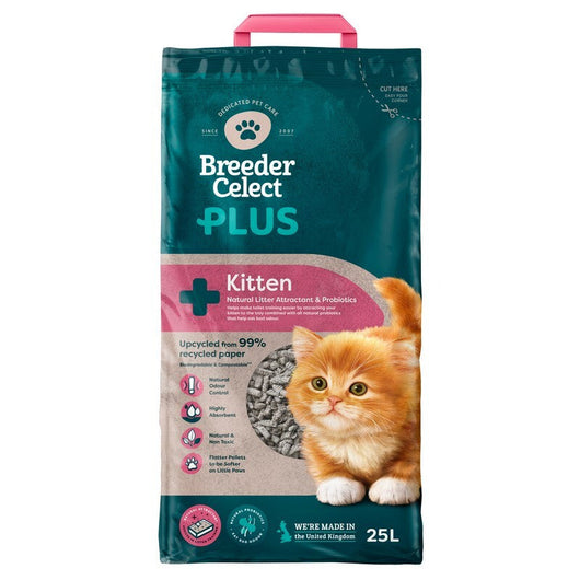 Breeder Celect Plus Kitten Litter 25L FibreCycle