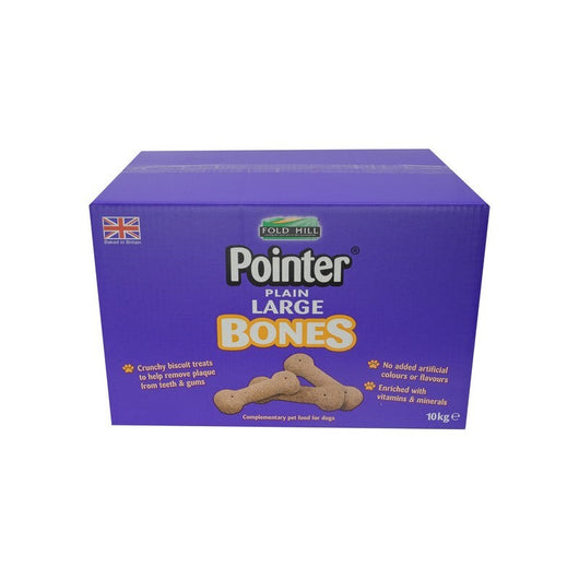 Pointer / Chewdles Plain Large Bones 10kg Pointer