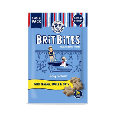 Laughing Dog Brit Bites Wheat Free Banana Honey & Oats 175g x 7 Laughing Dog
