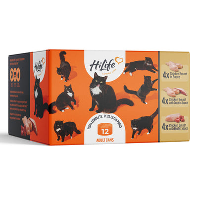 HiLife Cat Chicken Recipes in Sauce Tins 70g x 12 x 4 HiLife