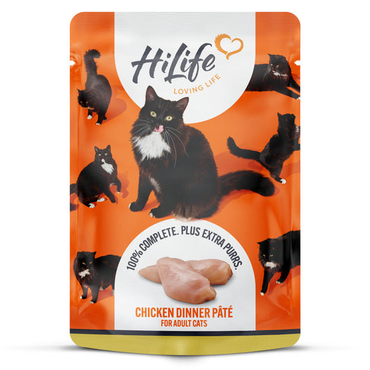 HiLife Cat Chicken Dinner Pate Pouch 70g x 18 HiLife