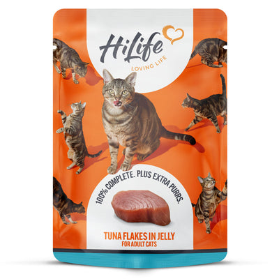 HiLife Cat Tuna Flakes in Jelly Pouch 70g x 18 HiLife