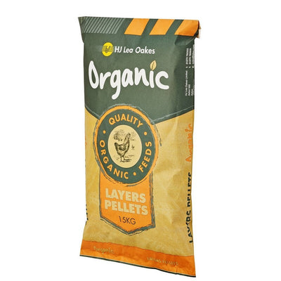 HJ Lea Oakes Organic Layers Pellets 15kg Dodson & Horrell