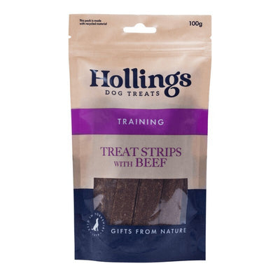 Hollings 100% Meat Treat Beef 100g x 12 Display Box Hollings