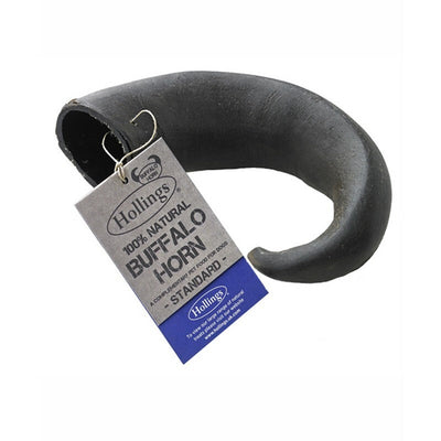 Hollings Buffalo Horn Standard Dog Chew x 12 Display Box Hollings