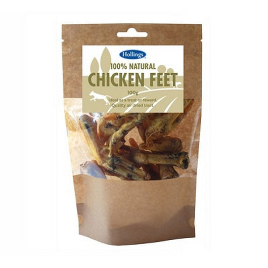 Hollings 100% Natural Chicken Feet 100g x 8 Hollings